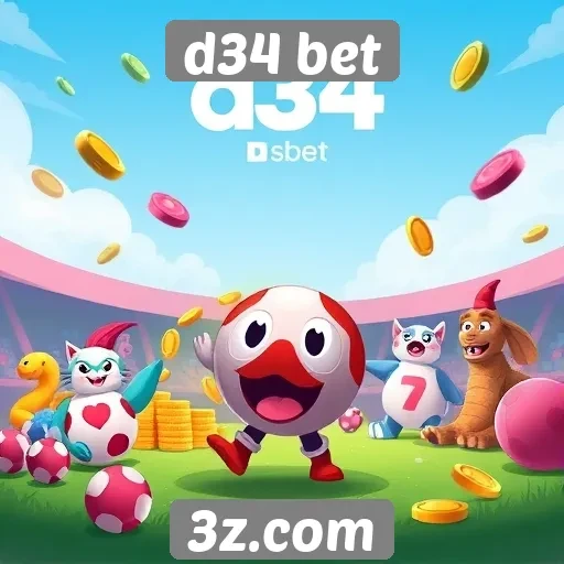 Variedade de jogos disponíveis no site d34 bet